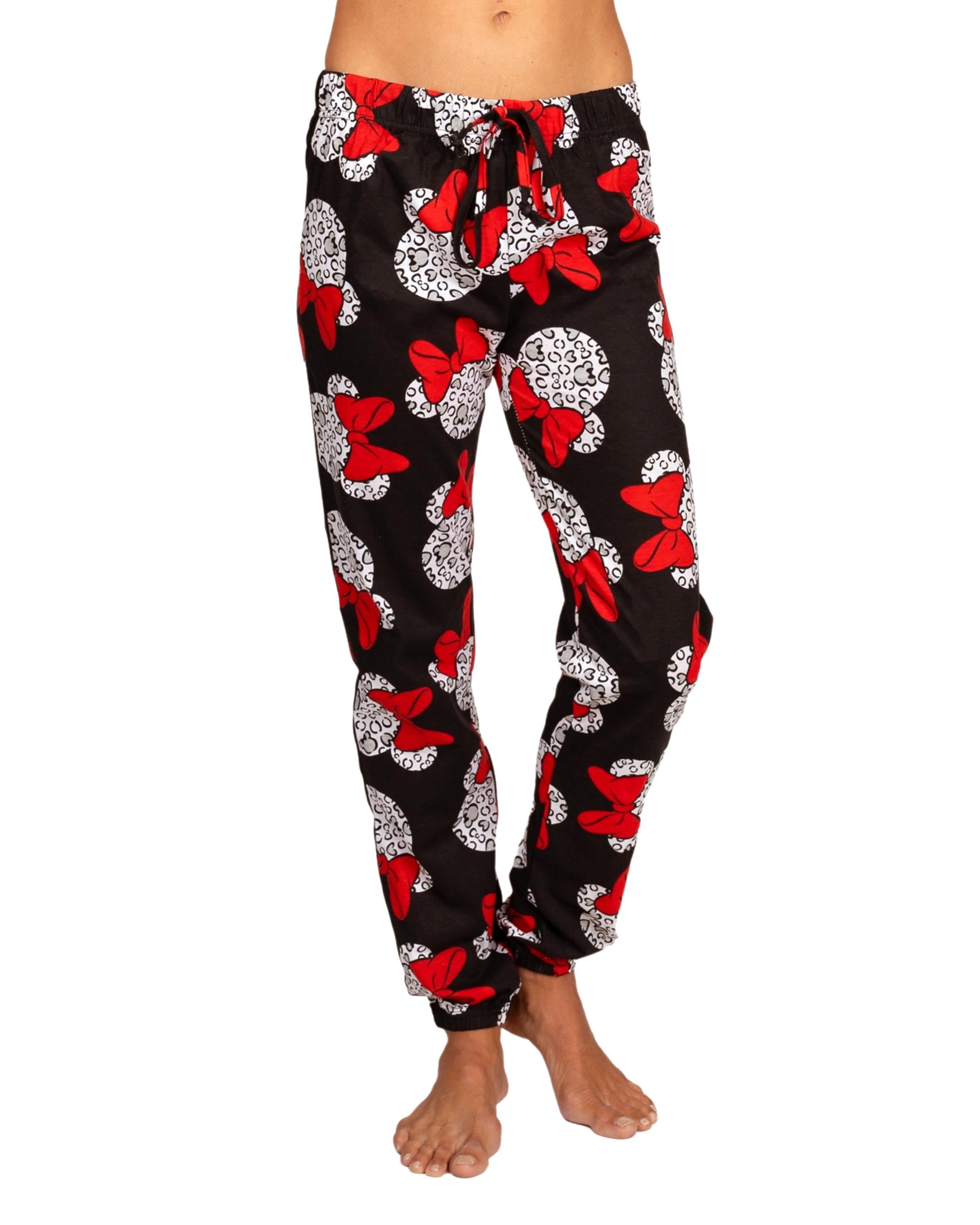 Disney Minnie Mouse Womens Pajama Pants Lounge Jogger, Minnie, Size: M
