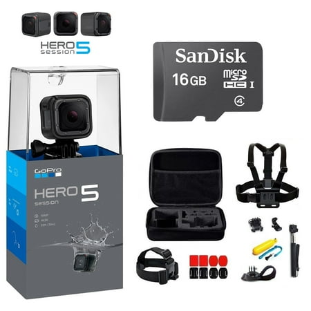 GoPro HERO5 SESSION - Hero 5 Session Action Camera + 16 GB MicroSD + GoPro Accessory (Gopro Hero 5 Session Best Price)