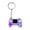 Purple, variant on Trendy Fruit Patterned Video Game Inspired Keyring Creative Gamepad Keychain Bag Pendant For Everyday Carry