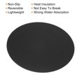 thumbnail image 4 of Uxcell Round Plant Coasters, Felt Pad Mat, Black 10 Inch, 4 of 5