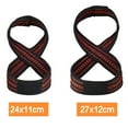 thumbnail image 2 of TNOBHG Weight Lifting Straps 2pcs Figure 8 Lifting Strap Men Women Anti-slip Weightlifting Grip Band Bodybuilding Powerlifting Strength Training Home Gym, 2 of 8