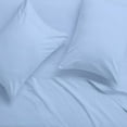 thumbnail image 4 of 21-INCH EXTRA DEEP POCKETS -Full Egyptian 300-TC Cotton 6-PC Sheet Set with 1 Fitted Sheet, 1 Oversized Flat Sheet 4 Pillowcases - Light Blue, 4 of 7