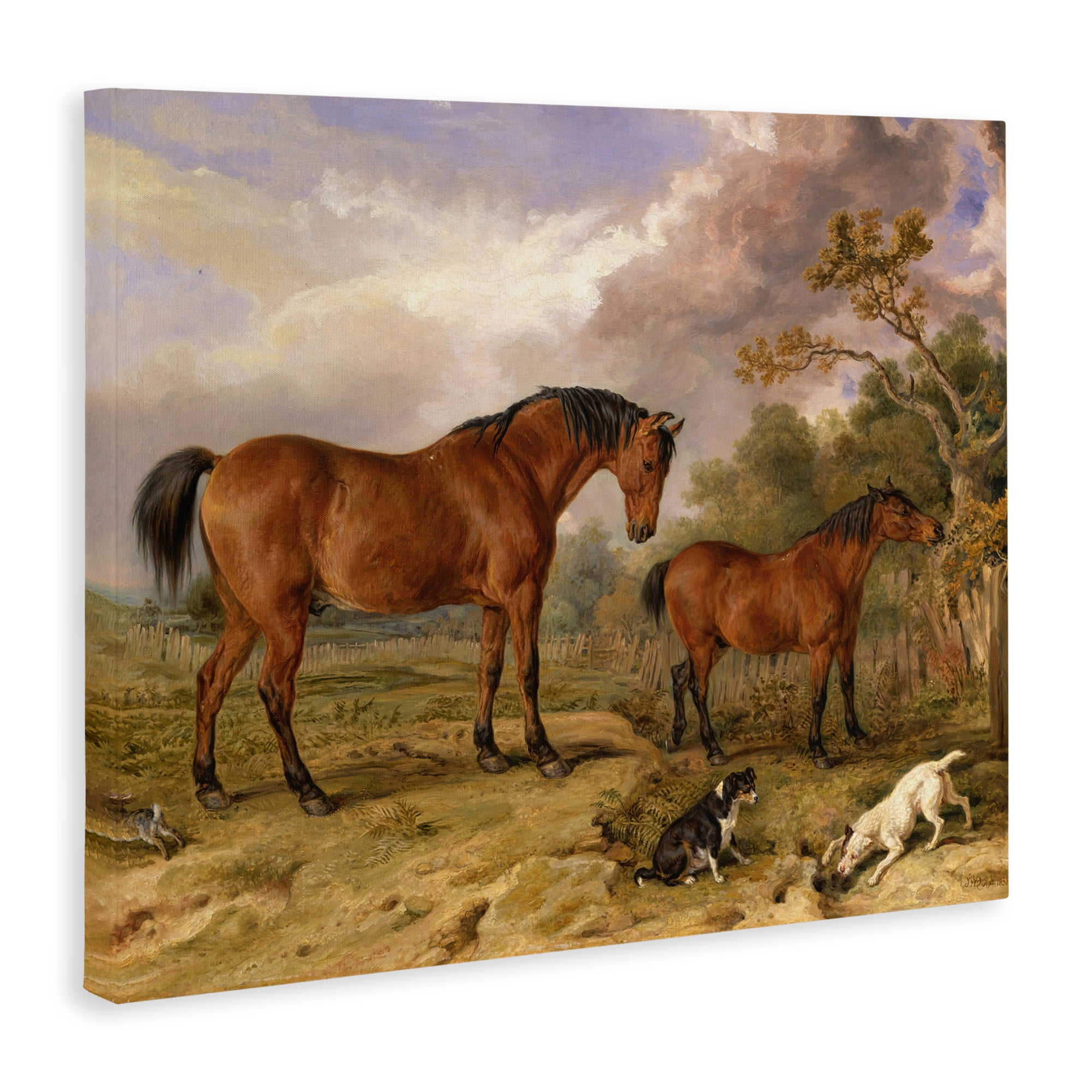 Stupell Industries Classic Portrait of Horses Canvas Wall Art, design by Tina LeCour