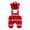 Red, variant on RUINIXCW Toddler Baby Boy Firefighter Costume Kids Infant Halloween Costume Cosplay Outfit Fall Winter Warm Clothes Fleece Suspender Jumpsuit Hat