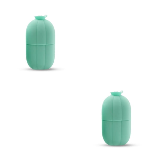 Minnieouse Molde para hacer hielo, masajeador de congelación Facial de silicona, sello para hacer bricolaje, molde reutilizable para salón, Verde 2piezas