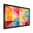 thumbnail image 2 of Designart "Contrasting Geometric Composition Pastel Harmony II" Abstract Framed Wall Art Decor - Modern Colorful Abstract Geometric Entryway Framed Wall Art Print, 2 of 6