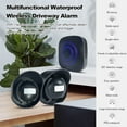 thumbnail image 2 of HLONK Driveway Alarm 656ft Wireless Driveway Alarm Waterproof Outdoor Weather-Resistant Motion Sensor  1 Receiver 2 Transmitters  Security Alert-Monitor with 38 Chimes for Indoor Outdoor, 2 of 10