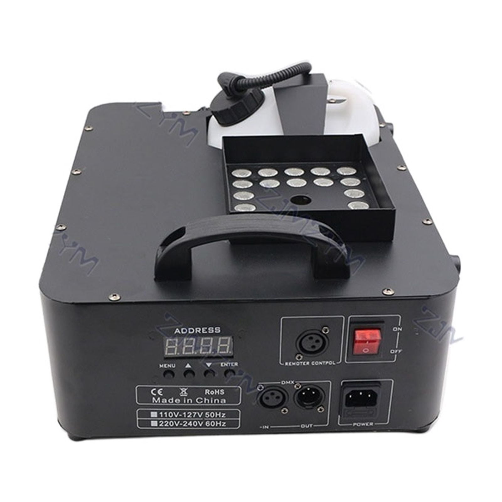 1500W LED Fog Machine Vertical Smoke Machine 24x9W Professional Fogger For Stage Equipment