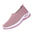 thumbnail image 2 of KEVCHE Woven Orthopedic Shoes, Womens Breathable Mesh Up Stretch Platform Sneakers with Arch Support, Slip On Light Air Cushion Walking Shoes for Diabetic Comfort and Gym Use, 2 of 8