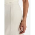 thumbnail image 5 of Time and Tru Women's and Women’s Plus Linen Blend Midi Skirt with Side Slit, Sizes XS-XXXL, 5 of 6