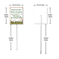 thumbnail image 6 of Eveokoki (7X8.8) IN Please Do Not Mow Or Spray Yard Sign With Metal Stake Lawn Sign Stand Outside Garden Farm Tin Signs Wildflowers Butterfly Outdoor Fence Retro Decorations, 6 of 6