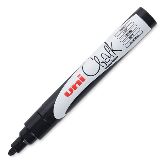 Uni Chalk Marker - Black, 5 mm