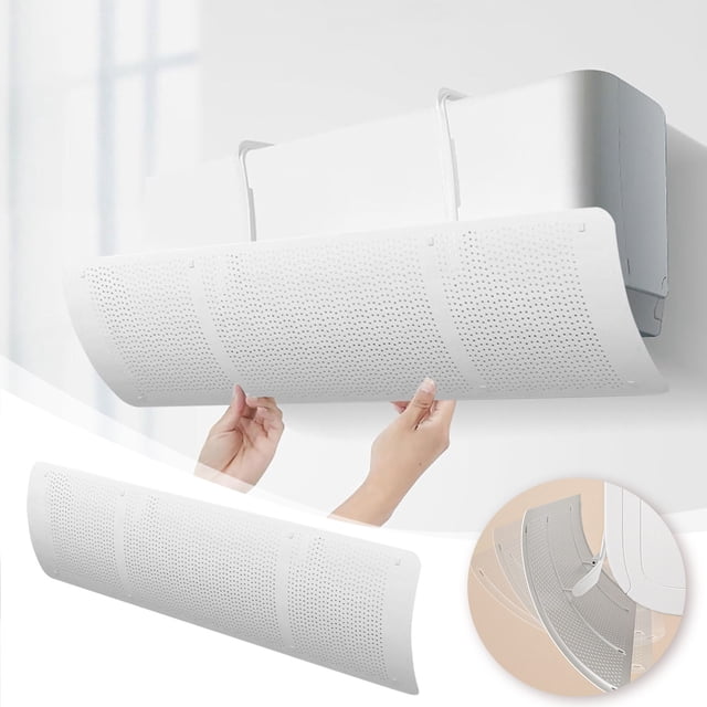 WIFKLSIIPG Deflector Universal Adjustable Air Conditioning Deflector Helps /Heating Air Circulation Direct Blowing Wind Deflector Baffle