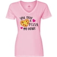thumbnail image 3 of Inktastic Valentine's Day You Stole a Pizza of My Heart Women's V-Neck T-Shirt, 3 of 5