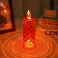 thumbnail image 3 of Clearance! VALSEEL Flameless Candle Rose Pattern Refraction Projection LED Electronic Candle Atmospheric Night Light Table Decoration Imitation Crystal Lamp Marriage Proposal, 3 of 3