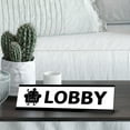 thumbnail image 2 of Lobby Sofa Black Frame, Desk Sign (2x8¨), 2 of 3