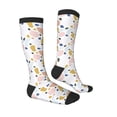 thumbnail image 3 of Fotbe Geometric Spots print Women's Men's Novelty Crew Socks Cotton Socks Knee High Socks for Walking,Running,Nurses,Pregnancy, 3 of 9