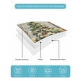 thumbnail image 5 of Quilts Twin-XL Size Bedding Set, Black Christmas Tree Lightweight Quilted Comforter, Watercolor Xmas Snowflake Soft Reversible Bedspread Coverlet with Pillow Covers for All Season, 68" x 98", 5 of 7