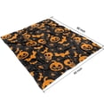 thumbnail image 3 of Halloween Spider Bat Pattern Blanket,Comfortable Soft Flannel Throw Blanket,All Season,Warm Lightweight Blankets for Sofa Bed Couch Living Room Chair,50"x60", 3 of 4