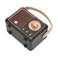 thumbnail image 2 of Retro  Speaker, Low Power Consumption Vintage Speaker Compact  For Room Decor Black, 2 of 8