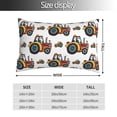 thumbnail image 4 of Kll Cartoon Tractor Pillow Covers Envelope Closure,Super Soft And Cozy Fuzzy Fleece Pillow Case Cover 14"X20", 4 of 9