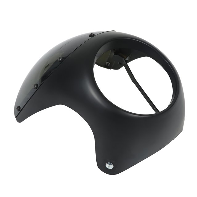 Headlight Fairing, Universal 7in Motorcycle Windshield Antiaging For Most Motorcycles Matte Black