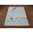 thumbnail image 4 of Antep Rugs Zeugma Collection 291 Trellis Area Rug Light Blue Cream 7'10" X 10', 4 of 4