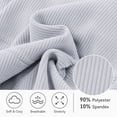thumbnail image 6 of Wide Leg Corduroy Pants for Women Casual Lounge Drawstring Elastic Waist Work Pants with Pockets, 6 of 7