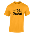 thumbnail image 2 of Respect My Tshirt - Taurus Zodiac Sign Graphic T-Shirt, Astrology Symbol Design, Crew Neck, Gold, Small, 2 of 5
