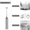 thumbnail image 4 of WAN-WAN Cordless Rechargeable Handheld Mini Electric Formula Mixer, 4 of 6