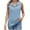 Sky Blue, variant on lmcalzta Womens Summer Tank Tops Zip Sleeveless Collared Shirts Casual Summer Lightweight Tees