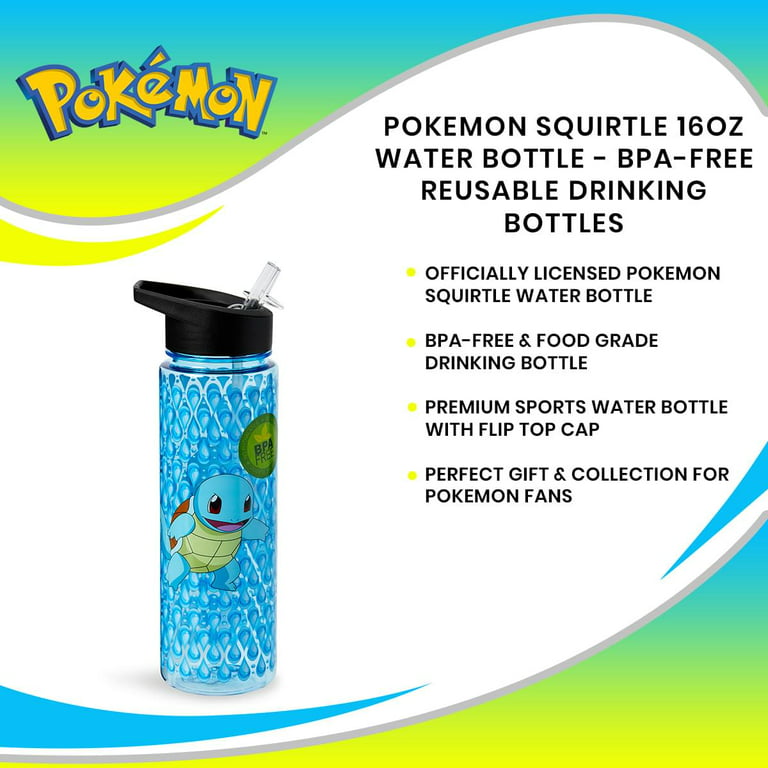Pokemon Rayquaza 16oz Water Bottle - BPA-Free Reusable Drinking Bottles