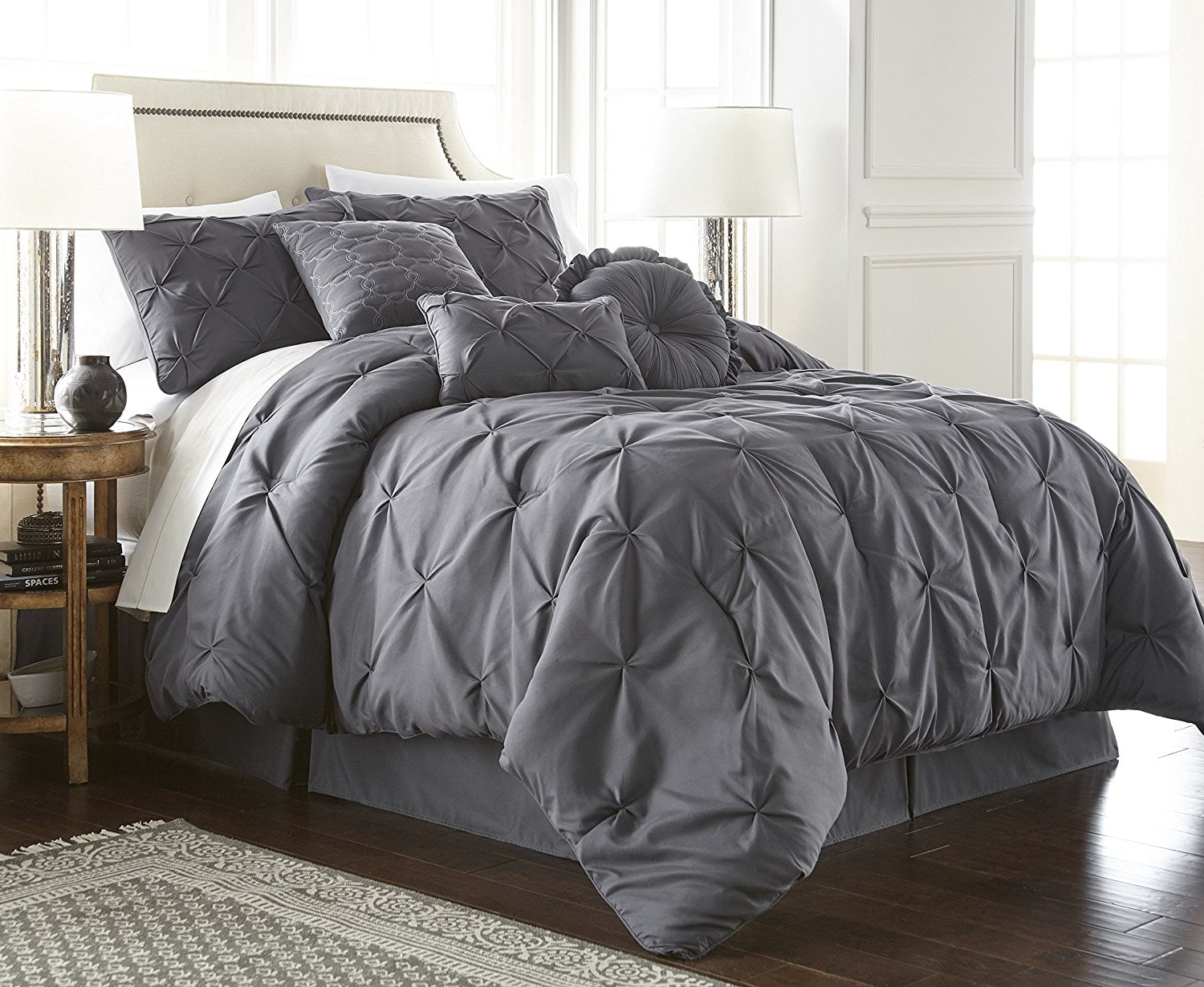 pleated comforter set twin xl