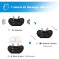 thumbnail image 2 of Collar de entrenamiento para perros recargable, collar eléctrico para perros con control remoto de 600 metros con vibración, descarga eléctrica, modo de sonido, azul ER, 2 of 5