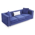 thumbnail image 5 of Glory Furniture Paige Velvet Sofa in Blue, 5 of 6