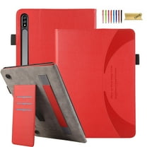 Dteck Case for Galaxy Tab S9 Ultra 14.6 Inch Tablet 2023,Premium PU Leather Cover with Card Holder & Hand Strap,Multi-Angle Viewing Stand Folio Cover for Samsung Galaxy Tab S9 Ultra SM-X910/X916,Red