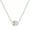 Rose Gold in Silver Chain, variant on Collection IGI Certified 2.00 Carat Pear Lab Grown White Diamond Classic Solitaire Sideways Pendant Necklace with 18 inch Silver Chain for Women in 18K Solid White Gold