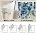 thumbnail image 5 of Spring Blue Floral Swag Valances for Windows 2 Pack, Kitchen Window Curtains 36 Inch Length, Farmhouse Weeping Floral Leaves Burlap Privacy Swag Curtains for Living Room/Bathroom 36"x36", 5 of 8