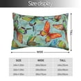 thumbnail image 2 of Salouo Retro Seamless Flying Butterflies Pattern Pillow Cases,1PC Pillow Covers with Envelope Closure Decorative Pillow Case for Bed Couch,Pillows Not Included-14"x20", 2 of 6