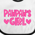 thumbnail image 4 of Inktastic Pawpaw's Girl Girls Baby Bib, 4 of 4
