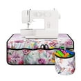 thumbnail image 2 of SEANATIVE Flower Hummingbird Sewing Machine Mat with Small Cylinder Aesthetic Sewing Machine Accessories Protective Mats for Most Sewing Machines Home Decor, 2 of 6