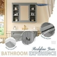 thumbnail image 3 of 36'' Bathroom Vanity with Medicine Cabinet, Modern Bathroom Storage Mirror Cabinet with 2 Soft Doors and 4 Drawers, Bathroom Single Sink Vanity Set, 3 of 7