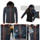 thumbnail image 3 of Ropa casual para hombre de la pesca con cremallera de secado rápido anti - tela del funcionamiento del escudo M gris oscuro Zulema Camisas de pesca impermeables, 3 of 8