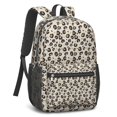 thumbnail image 2 of 17 Inch Lightweight Backpack,PVC Waterproof Oxford Fabric, Ergonomically Designed, with Large Capacity, Leopard Animal Pattern, 2 of 5