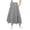 Black, variant on Girls-Cotton Regular Fit Long A-Line Skirt, Mid-Rise Elastic Adjustable Waist, Solid Color with Pockets, Casual for Kids & Teens