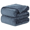 thumbnail image 1 of Unique Bargains Luxury Fleece Bed Blanket Woven Mesh, 1 of 10