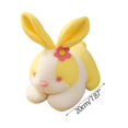 thumbnail image 3 of Cyber_Monday Deals Toys for Ages 2-4 kcavykas Easter Stuffed Cute Bunny Doll Flower Cute Bunny Doll Toy Mother And Child 7.87in Deals, 3 of 5