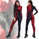 thumbnail image 1 of Mujer Harley Quinn fiesta de Halloween Cosplay disfraz mono elástico, 1 of 5