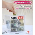 thumbnail image 6 of 10k Smash Box for Money,Unbreakable Piggy Bank for Adults Save 10000 Money Saving Challenge Box,Clear Acrylic Saver Box, 6 of 6