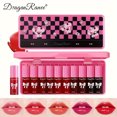 thumbnail image 1 of LNGOOR 10 Pcs Collection de Glaçage pour Lèvres Tons de Baies Éclatant - Rouge à Lèvres Liquide Longue Tenue, Imperméable et Hydratant avec Effet Volumisant pour Tous les Types de Peau - Fini Brillant et Rosé Parfait Cadeau Se, 1 of 6